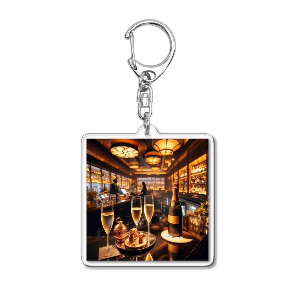 444_tの都会のBAR Acrylic Key Chain