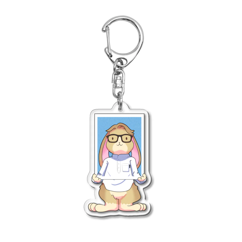 黒柳小鉄の黒柳小鉄くん（証明写真） Acrylic Key Chain