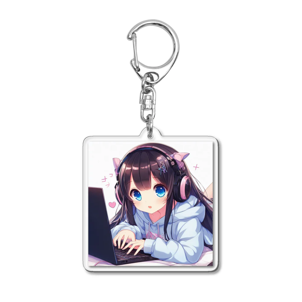 hide-のかわちいゲーム実況者 Acrylic Key Chain