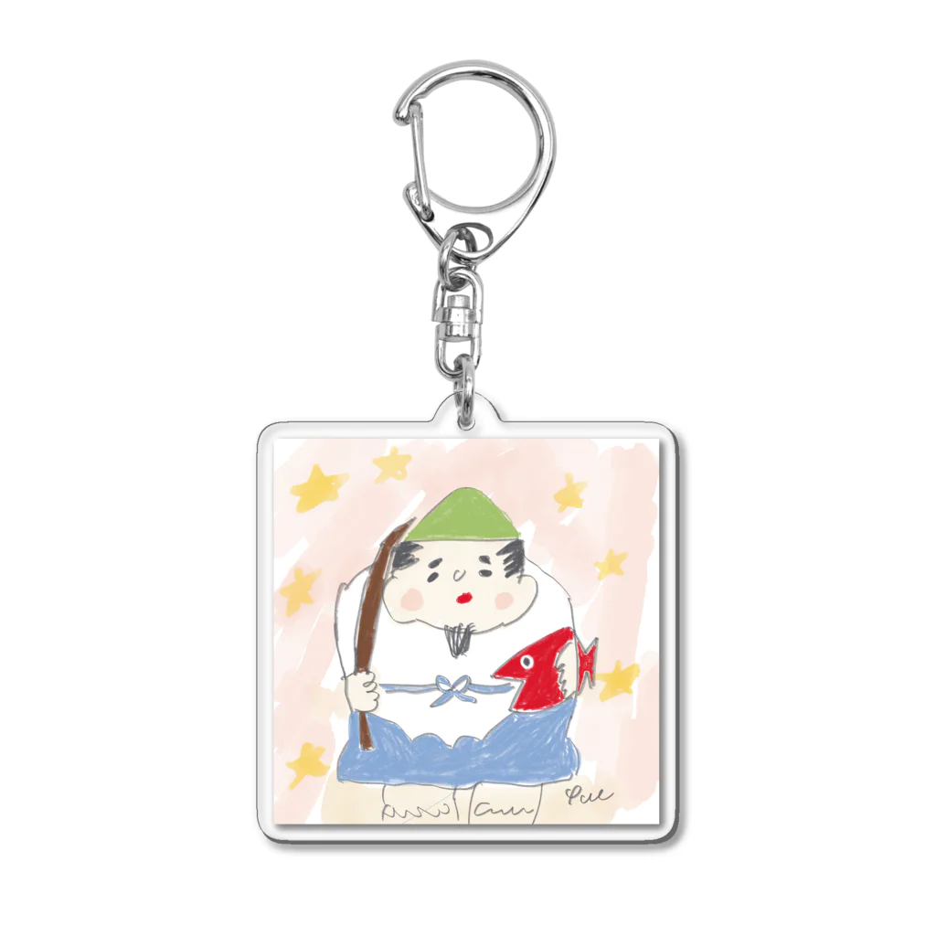 popo576の恵比寿様 Acrylic Key Chain