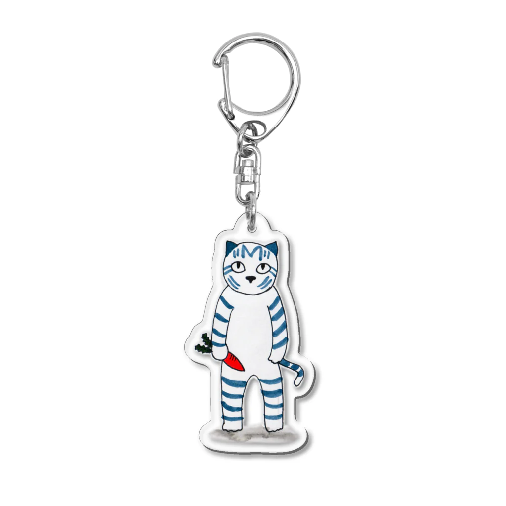 nyagorou-marketのさくもつにゃごろう Acrylic Key Chain