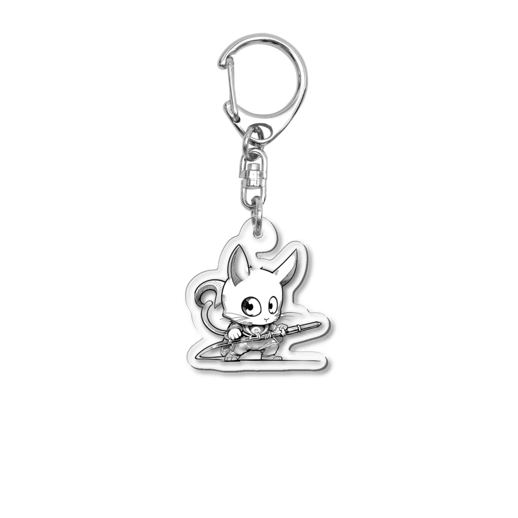 TACHAMARUのネズミのクイル Acrylic Key Chain