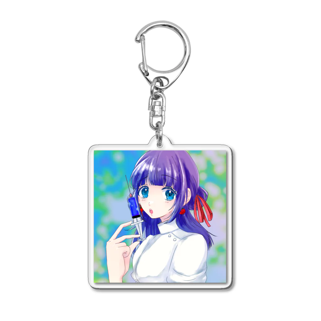 🍖の自分のイラスト Acrylic Key Chain