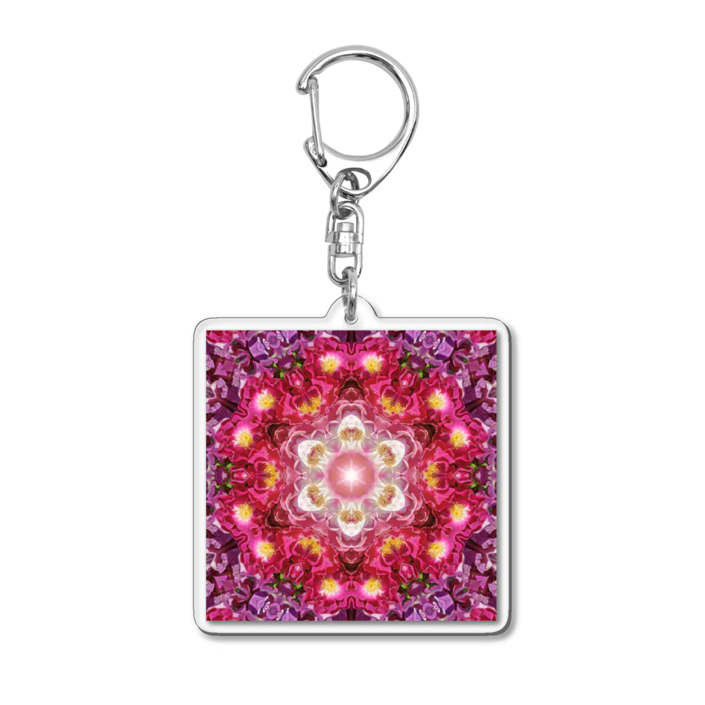 With Flowerの恋の味方の情熱の薔薇たち Acrylic Key Chain