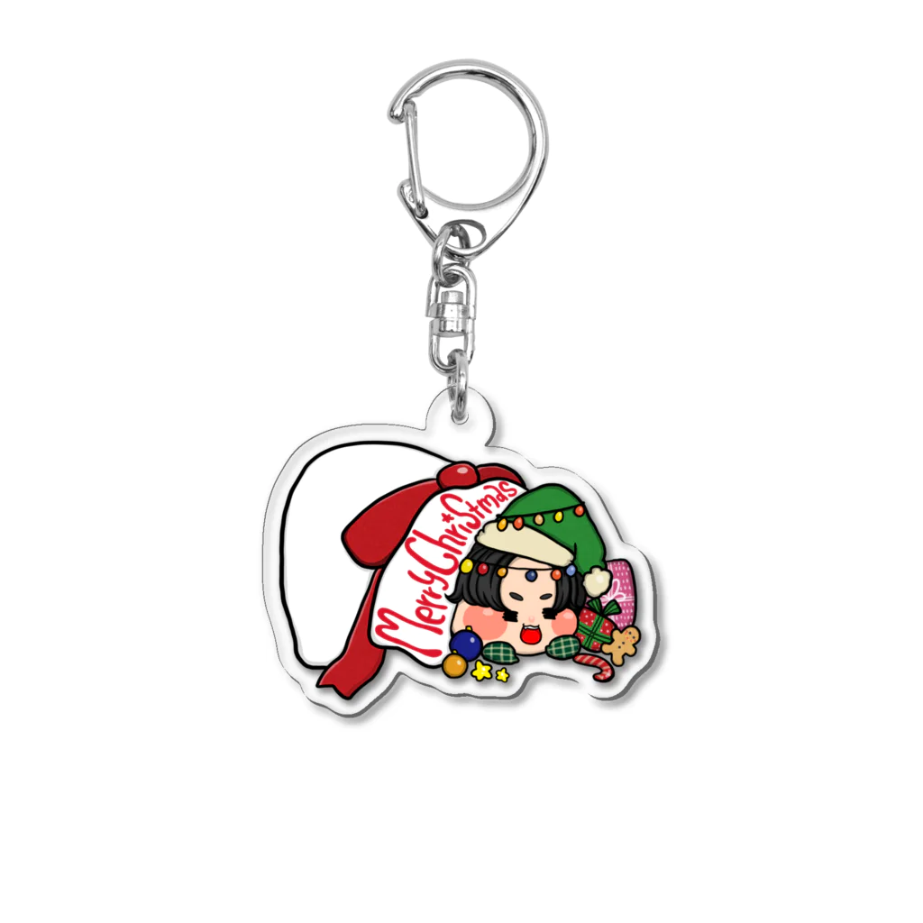 やご商会のクリスマスてんち Acrylic Key Chain