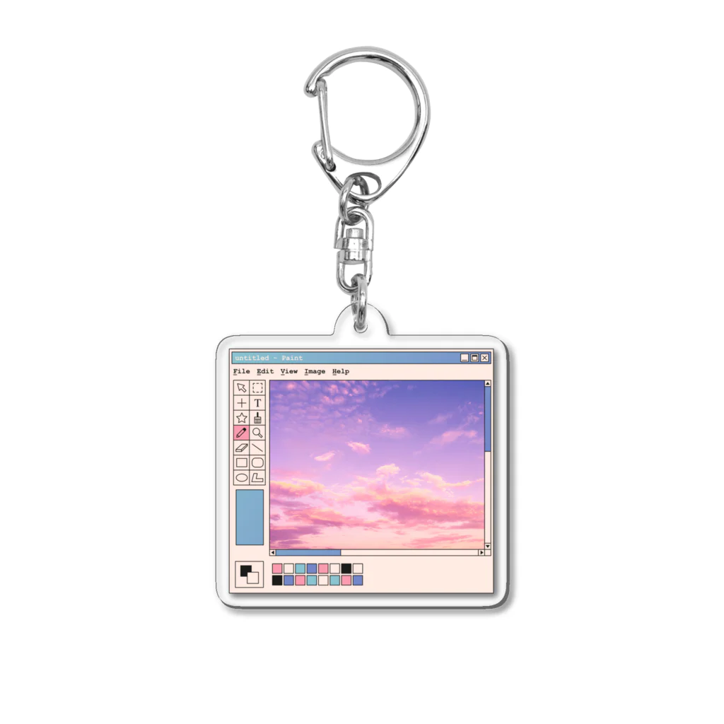 WA-TA craftのwindows Acrylic Key Chain