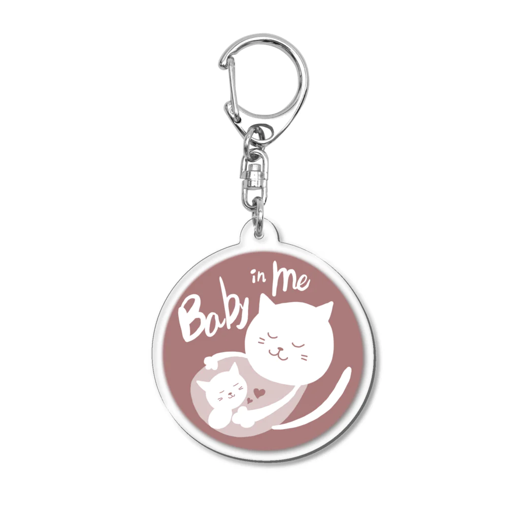 pochiのマタニティマーク　猫 Acrylic Key Chain