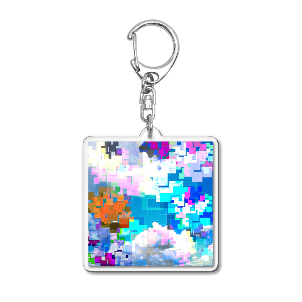 林檎.のDigital sky Acrylic Key Chain