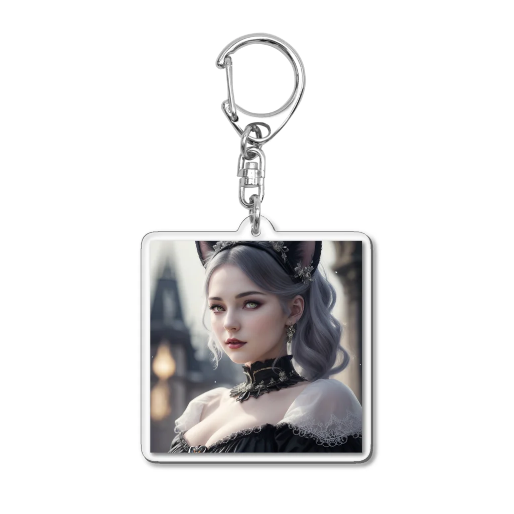 ZZRR12の「猫耳の魔女の叡智と冒険」 ： "The Wisdom and Adventure of the Cat-Eared Witch" Acrylic Key Chain