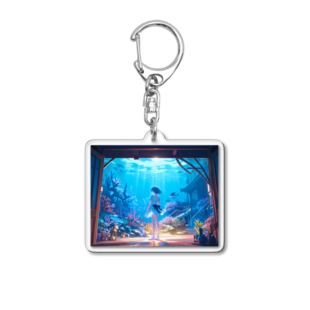 卯月なのかのWonder Houses Journey　〜いつか夢見た遊び心の旅〜　No.3「MARINE DAYS」 Acrylic Key Chain