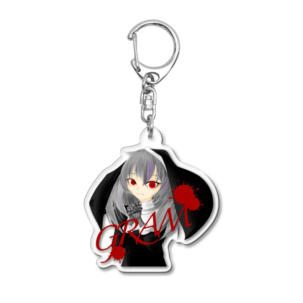 ヒロさんのお店の殺戮修道女グラムちゃん Acrylic Key Chain