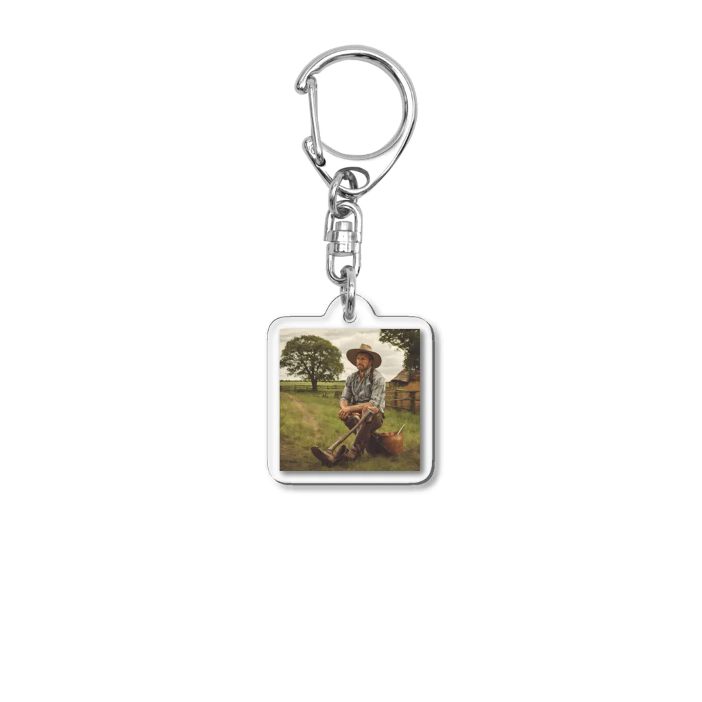 tizujonoboukenの田舎 Acrylic Key Chain