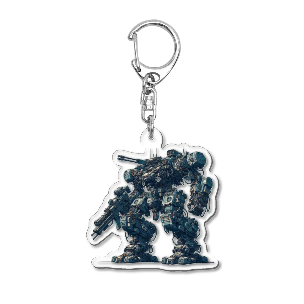 8ball.AI.artの巨大戦闘ロボット Acrylic Key Chain