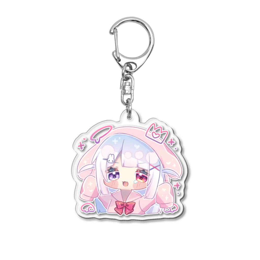 みなづき。のうさ耳パーカーちゃん(優勝) Acrylic Key Chain