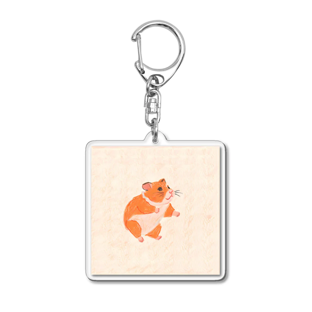 ひとやすみ　らいふのおもしろハムスター Acrylic Key Chain