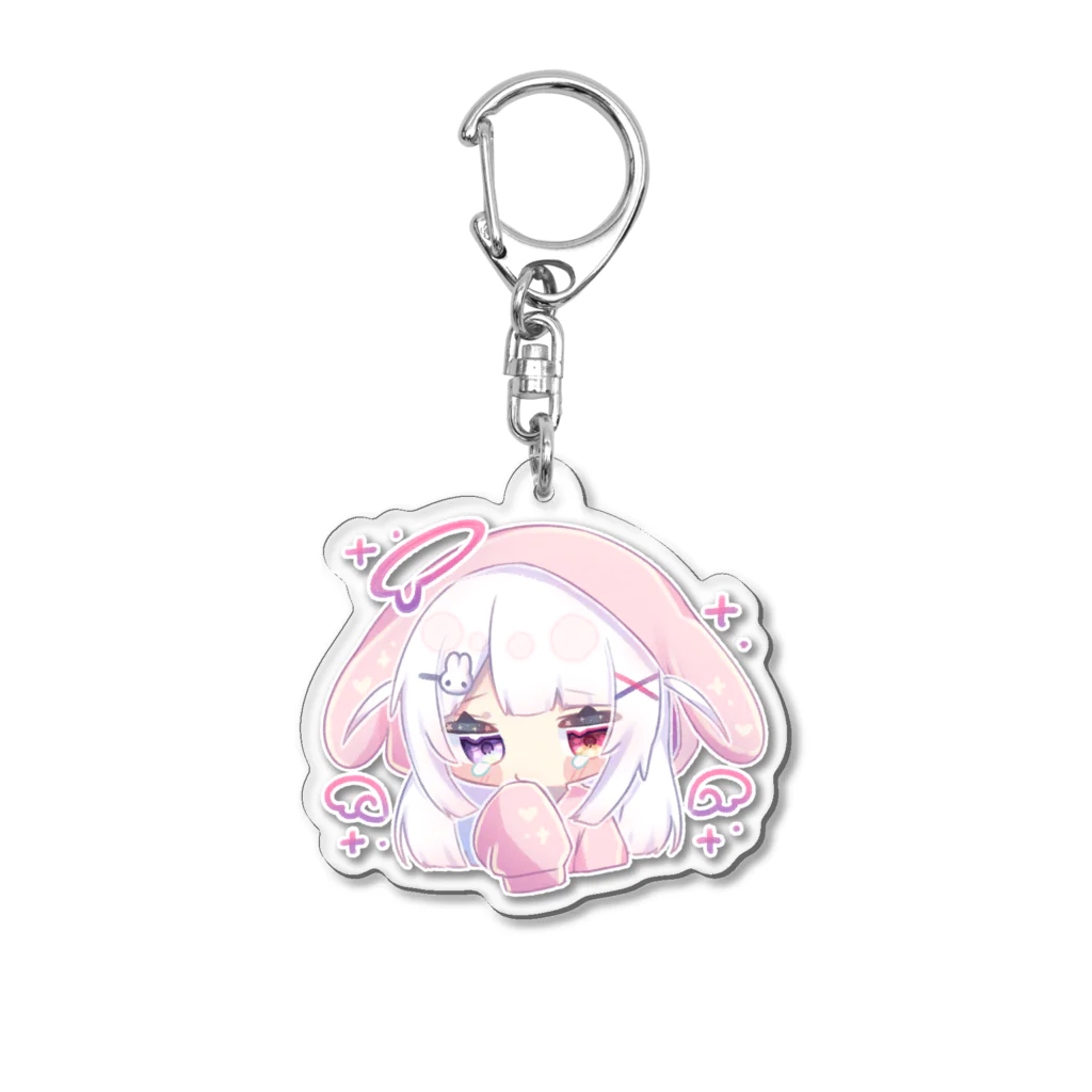 みなづき。のうさ耳パーカーちゃん(めそめそ) Acrylic Key Chain