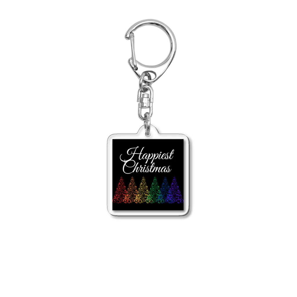 LGBTQ MianのHappiest Christmas Acrylic Key Chain