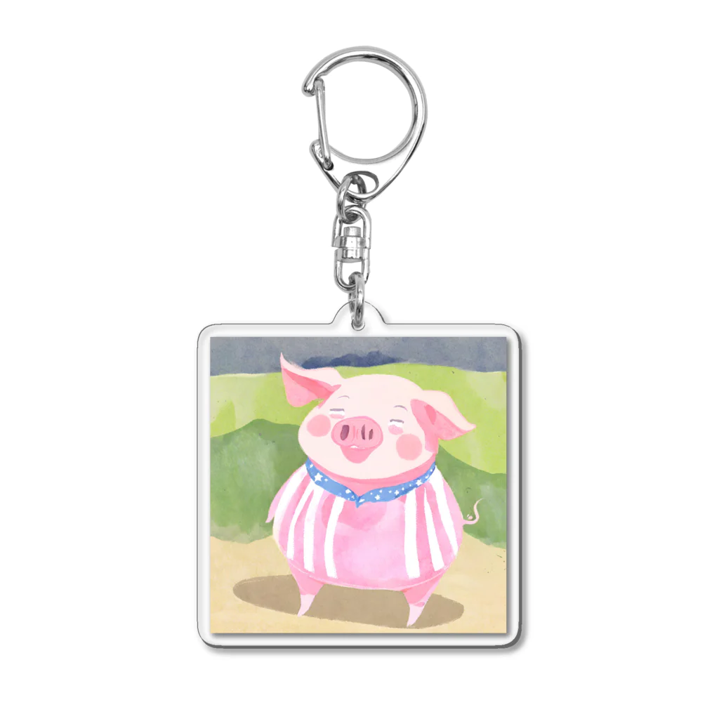 Yumexの豚のブーちゃん Acrylic Key Chain