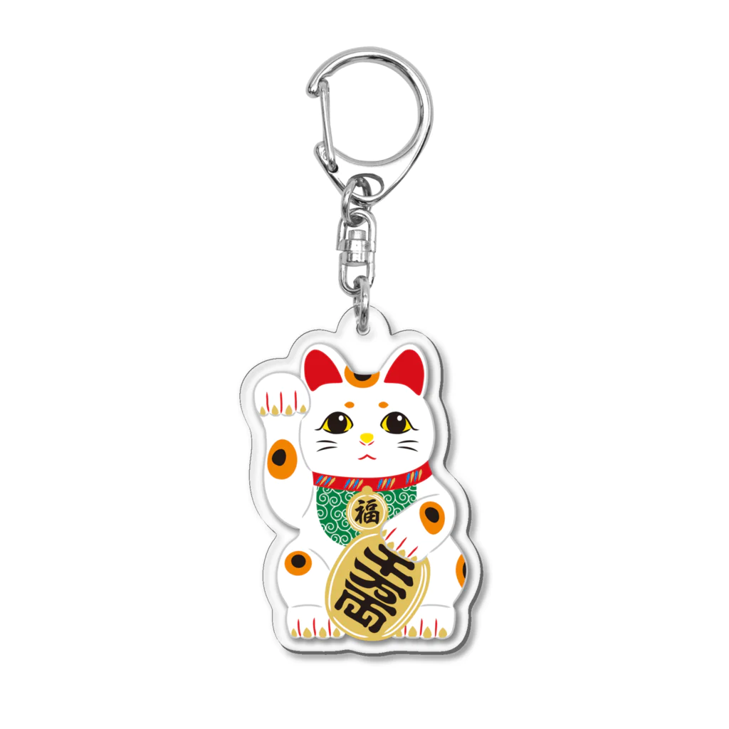 めろんぱん・ヘルメットの招金猫 Acrylic Key Chain