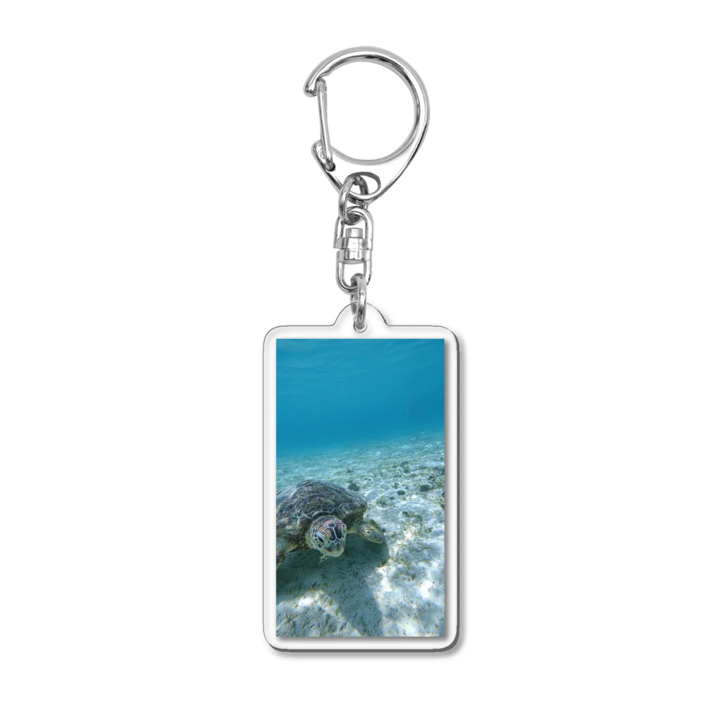 nao | 宮古島ドライブ探検隊 | ハピおじレンタカー宮古島のウミガメ君 Acrylic Key Chain