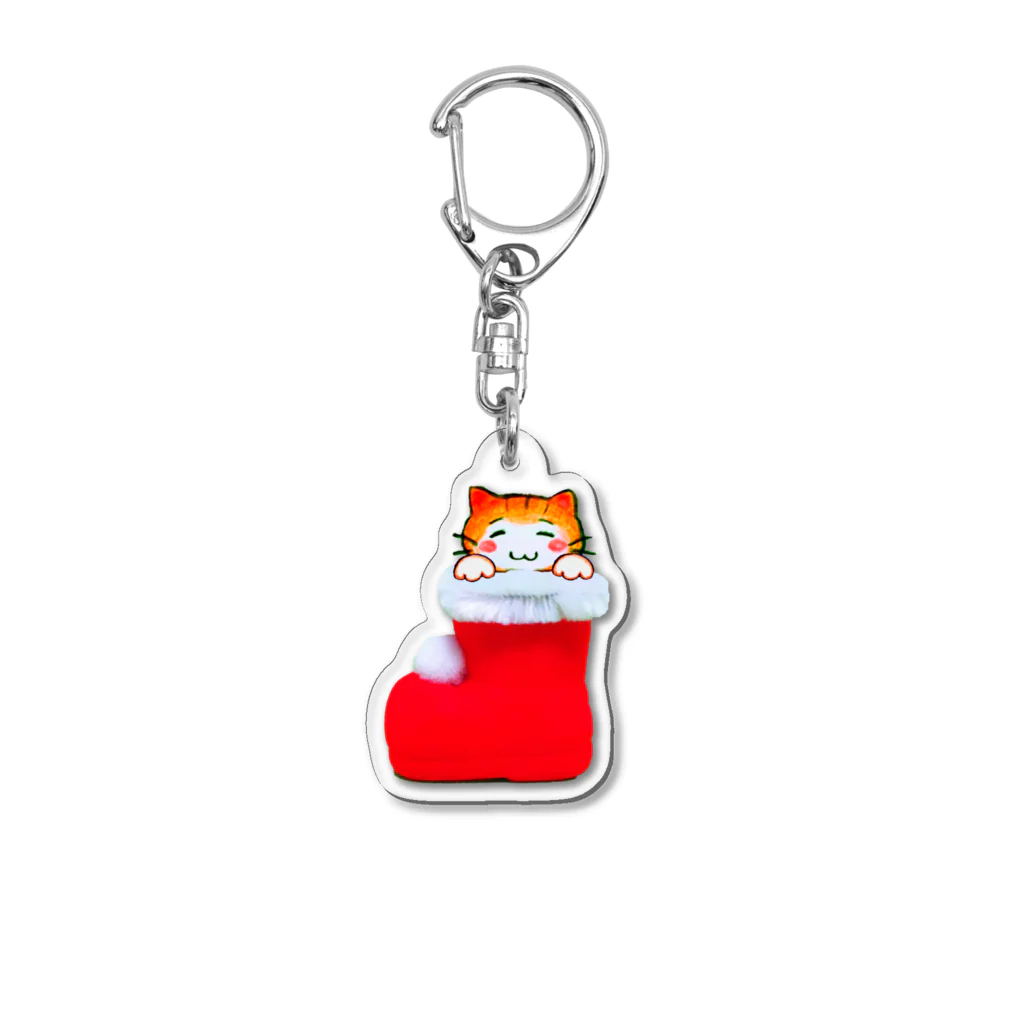 ちびもりのあたたかい贈り物💗(ニャン太郎) Acrylic Key Chain