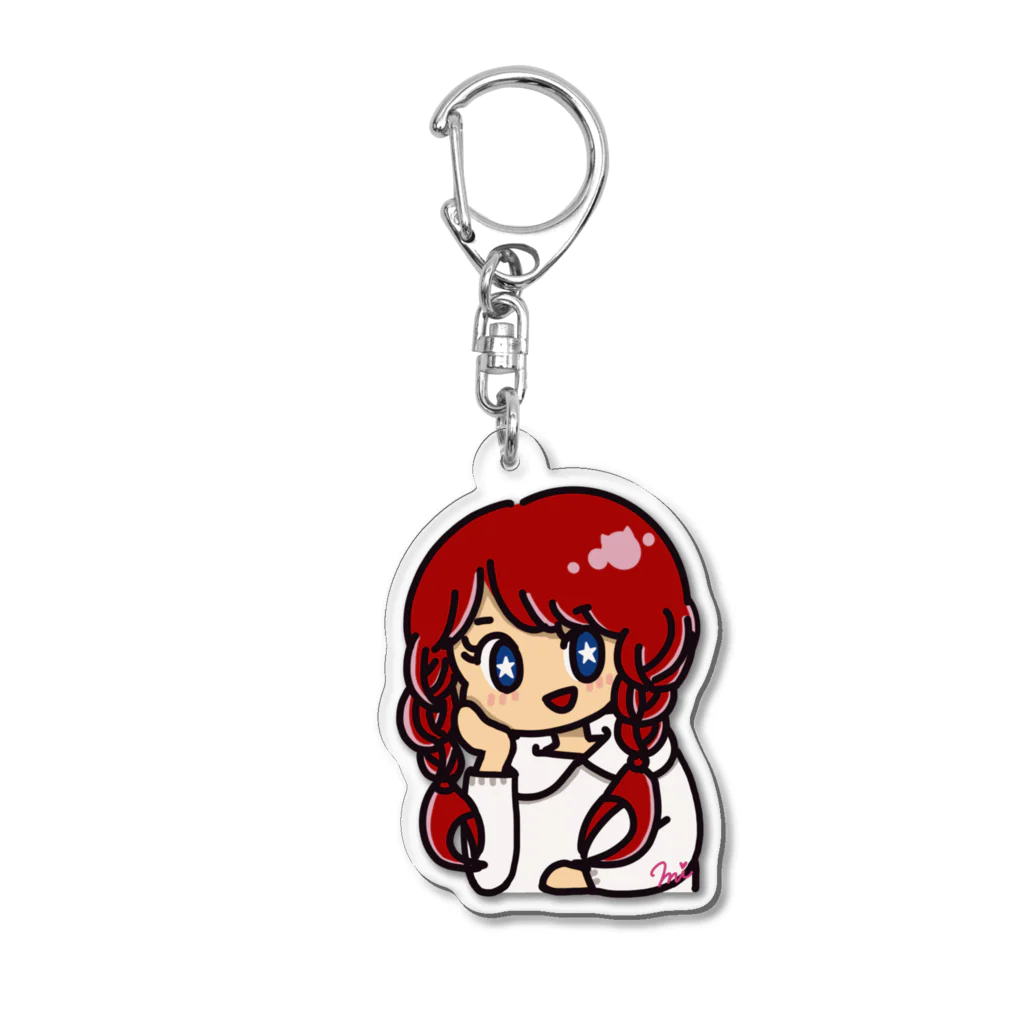 西田敏行の愛らしいななこアメリカザリガニ Acrylic Key Chain