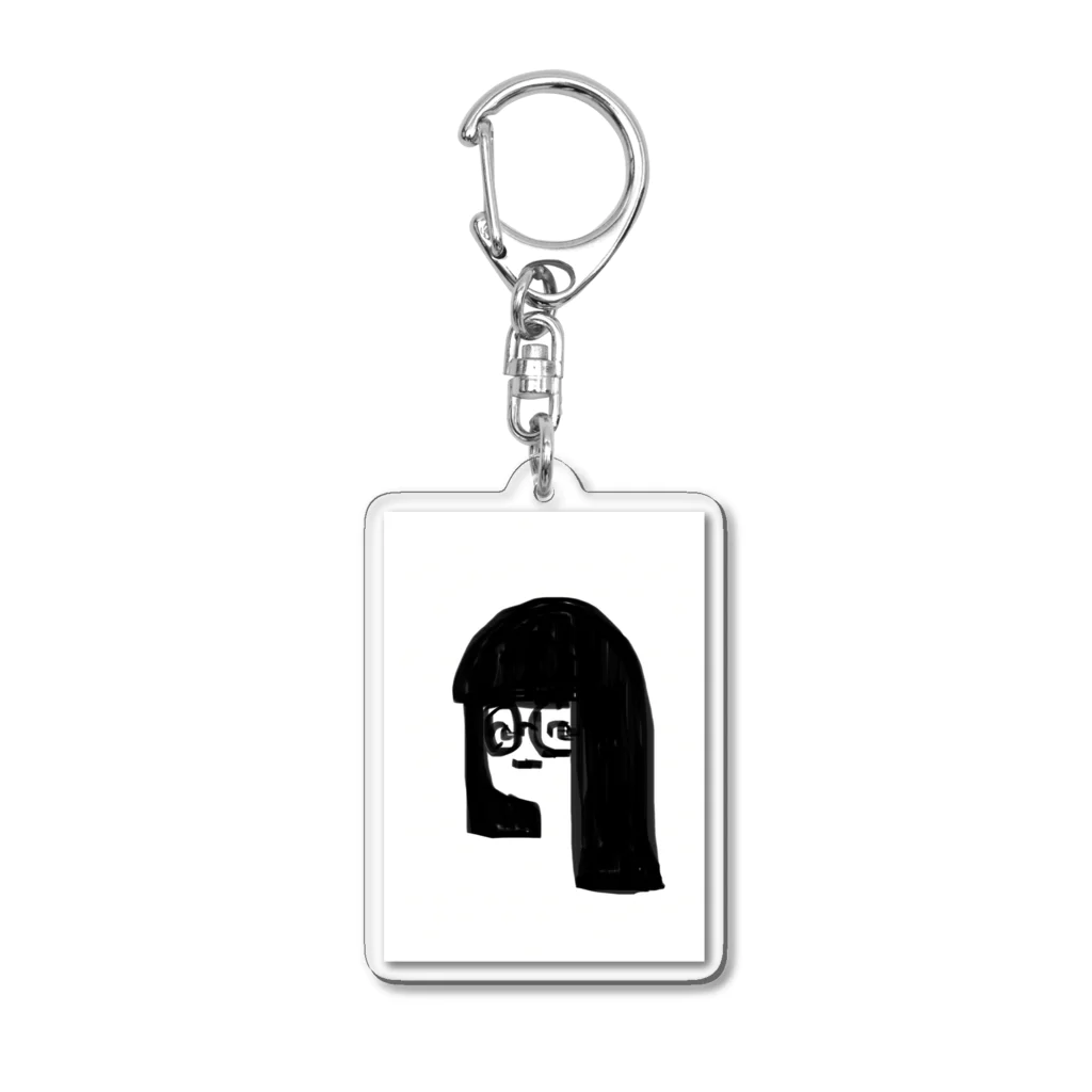 fauの丸めがねカップ Acrylic Key Chain