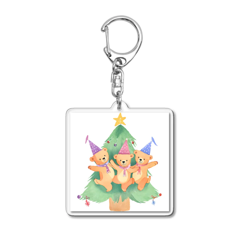 yugorohouseのクリスマスベアーズ Acrylic Key Chain