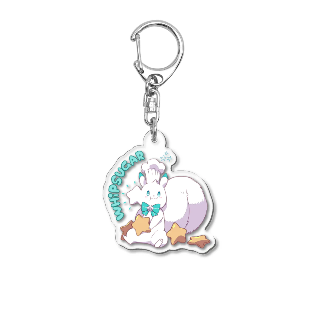 ホイップシュガ―ショップ/WHIP_SUGARのシロリスちゃんのアクキー/ディープブリザード先生デザイン Acrylic Key Chain