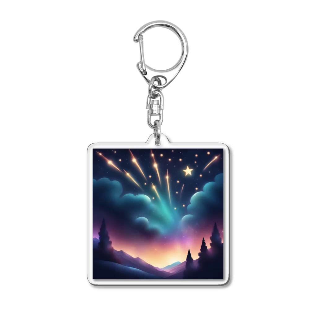 バルフィッシュの幻想的ない流星群 Acrylic Key Chain