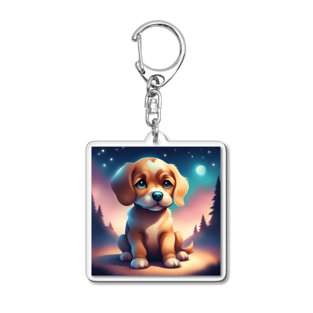 G-EICHISのかわいい犬のイラストグッズ Acrylic Key Chain