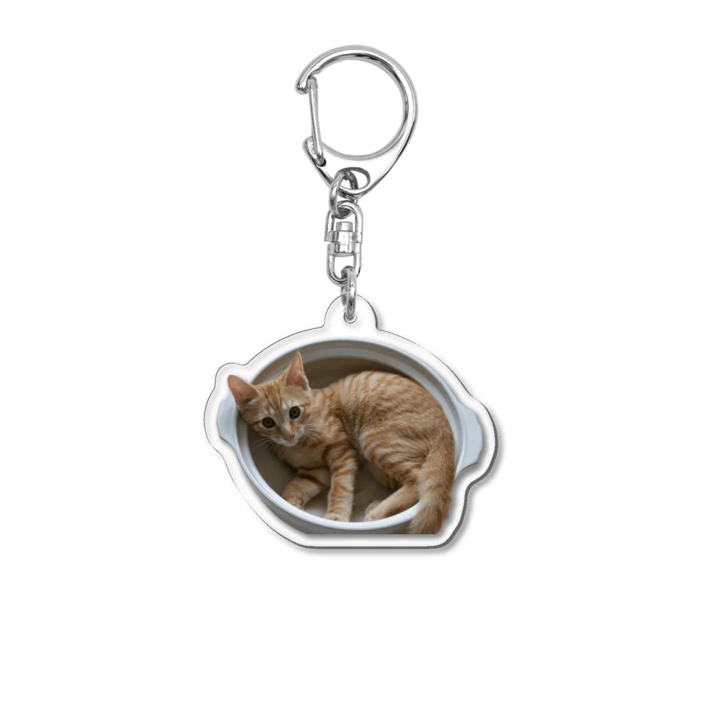 sorabellのねこ鍋 Acrylic Key Chain