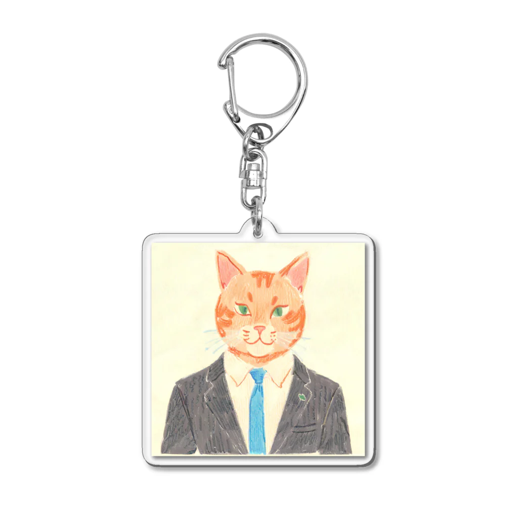 suisuishopの猫の日常F Acrylic Key Chain