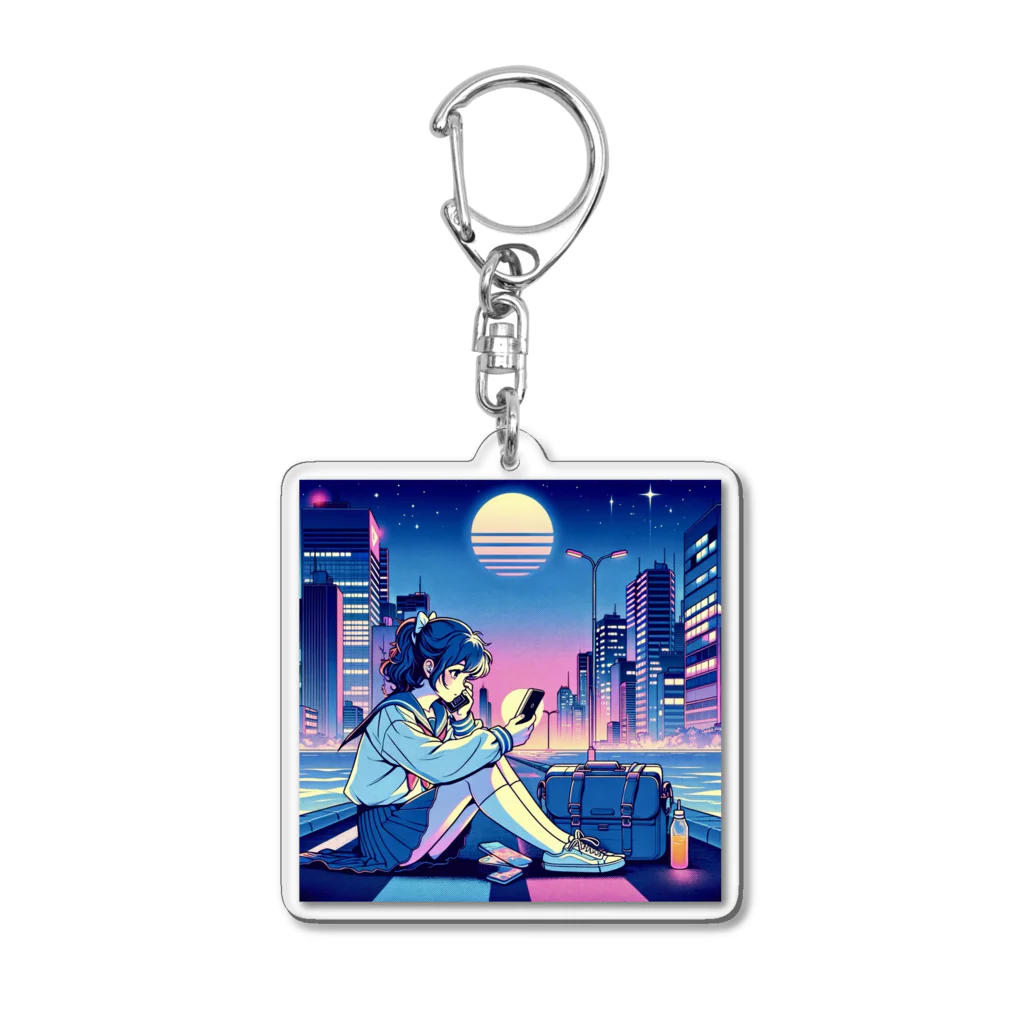 SHAKE MEのシティポップA Acrylic Key Chain