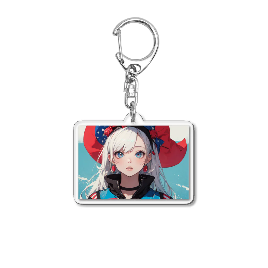 tokyo_citypopのkawaii 東京ガールアート Acrylic Key Chain