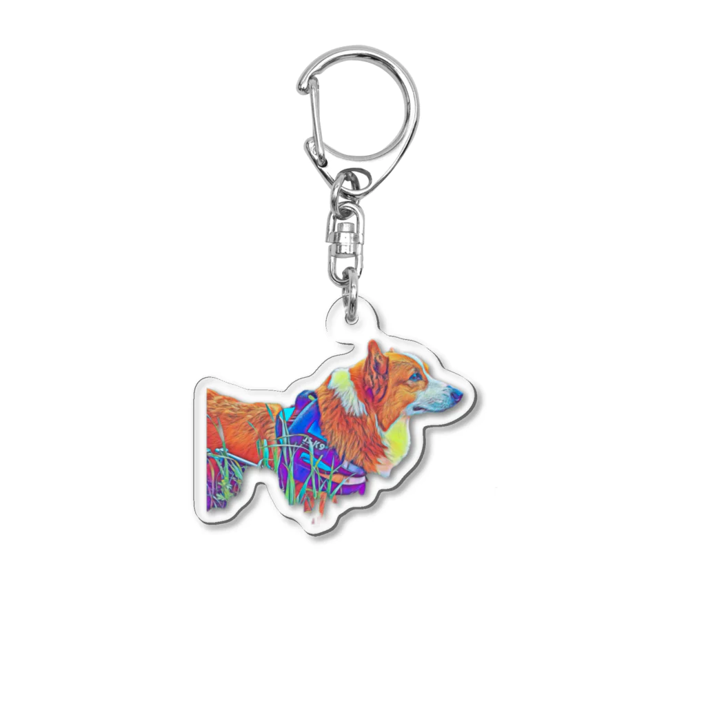 HappyDogのレオン Acrylic Key Chain