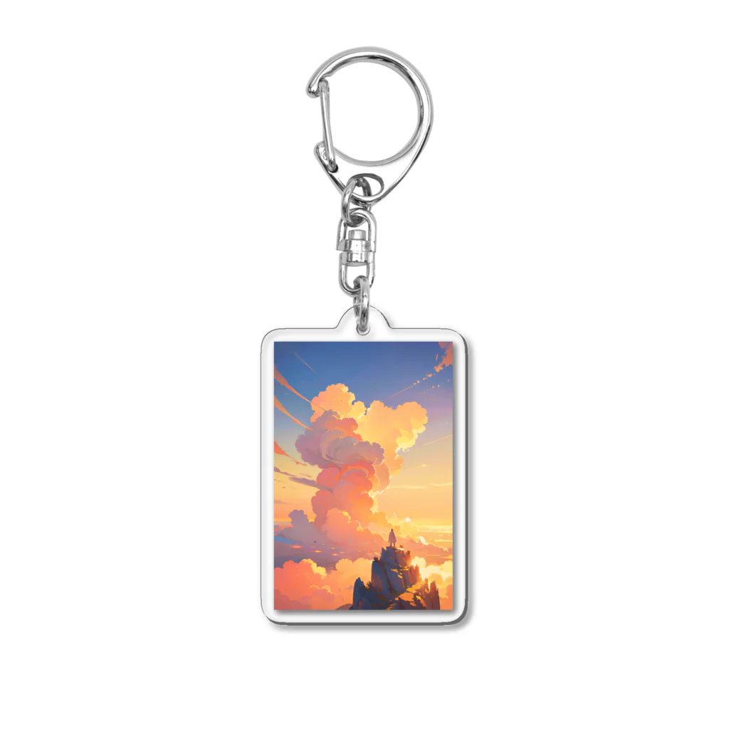 卯月なのかのMountain Journey　〜峻険の先に待つ絶景の旅〜　No.3「空の旅人」 Acrylic Key Chain