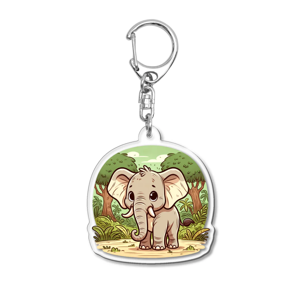 SAI.AI【ビンテージアニマル】のelephant【ビンテージアニマル】 Acrylic Key Chain