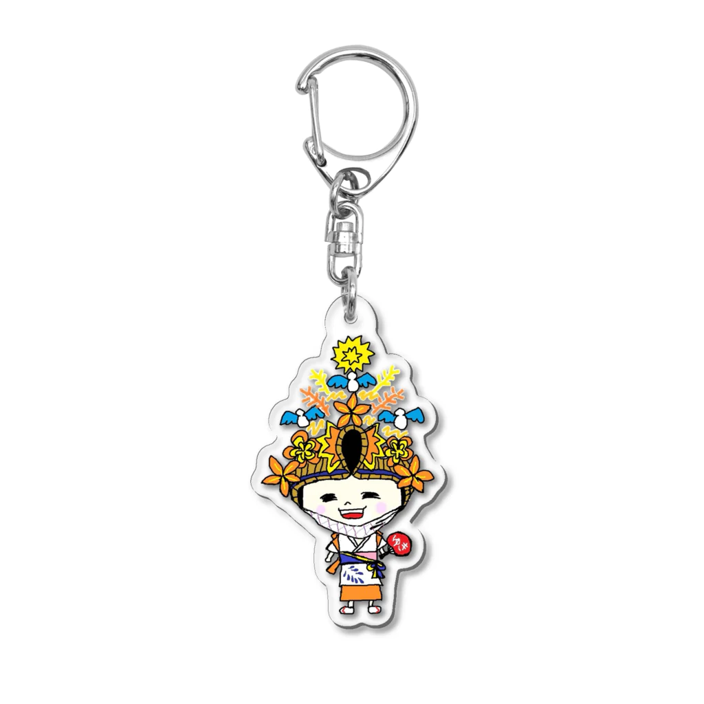 青森ねぶた祭LOVERSの跳人のゆきちゃん Acrylic Key Chain