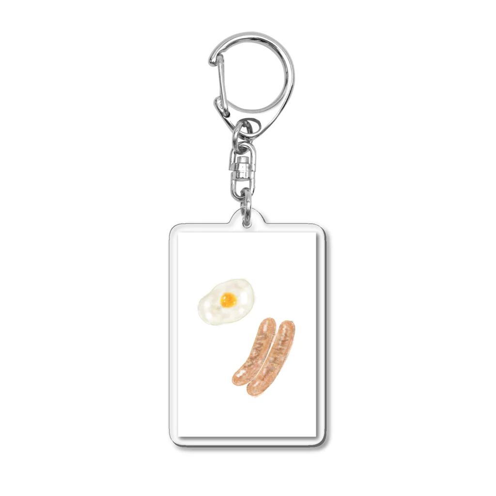 SHIOの目玉焼きとウインナー Acrylic Key Chain