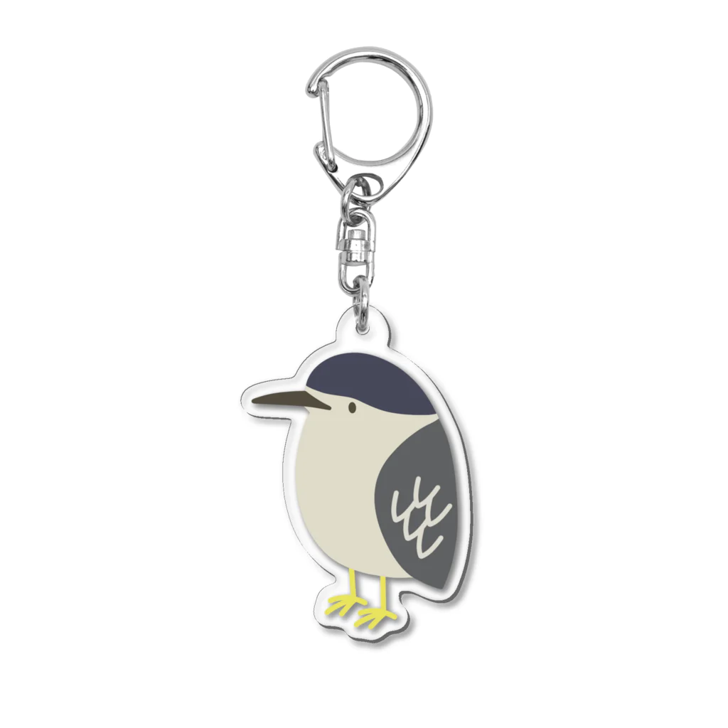 ふわりさんのササゴイさん Acrylic Key Chain