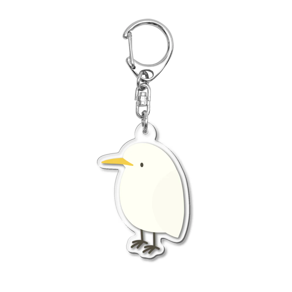 ふわりさんのシラサギさん Acrylic Key Chain