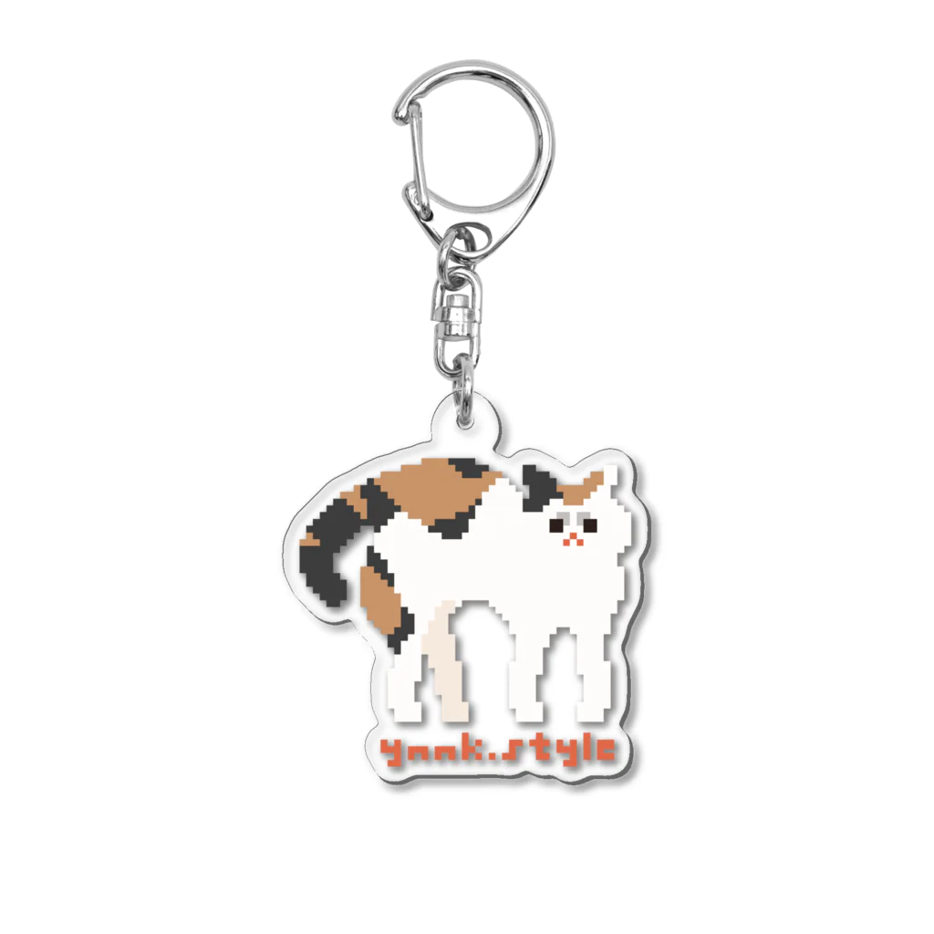 ynnk.styleのみけねこアクリルキーホルダー（やんのか） Acrylic Key Chain