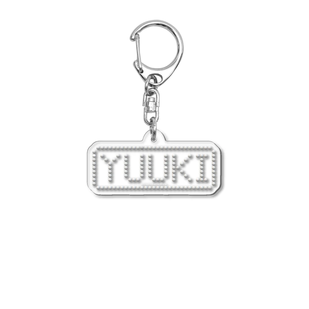 ＠maharamothraのYUUKIさん専用（メタリックシルバー） Acrylic Key Chain