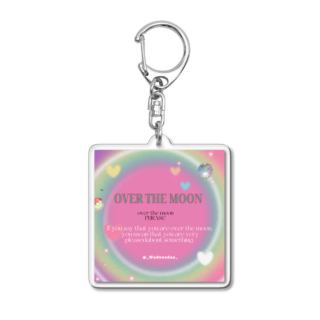 __Wednesday__のOver the moon アクリルキーホルダー