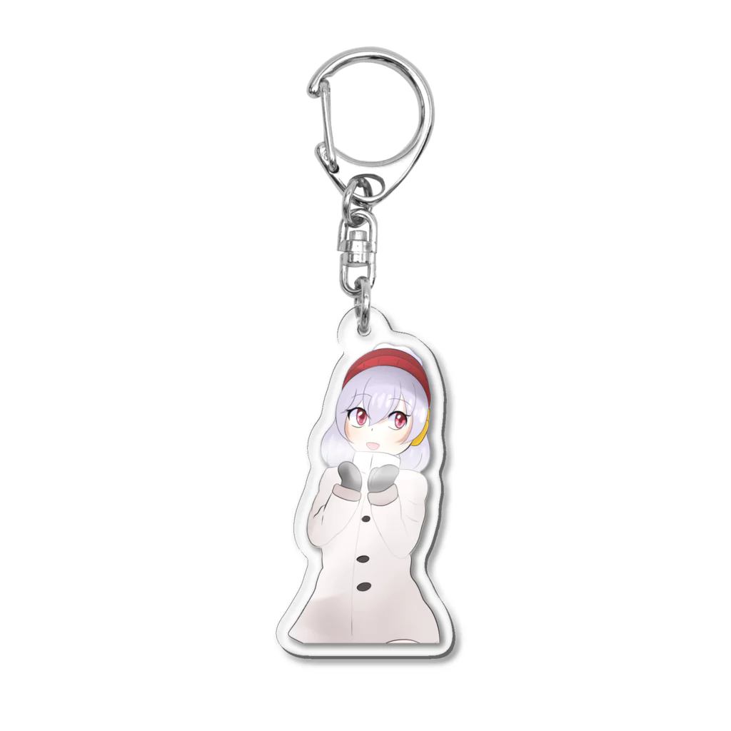 緑野アイスの雪ちゃんキーホルダー Acrylic Key Chain