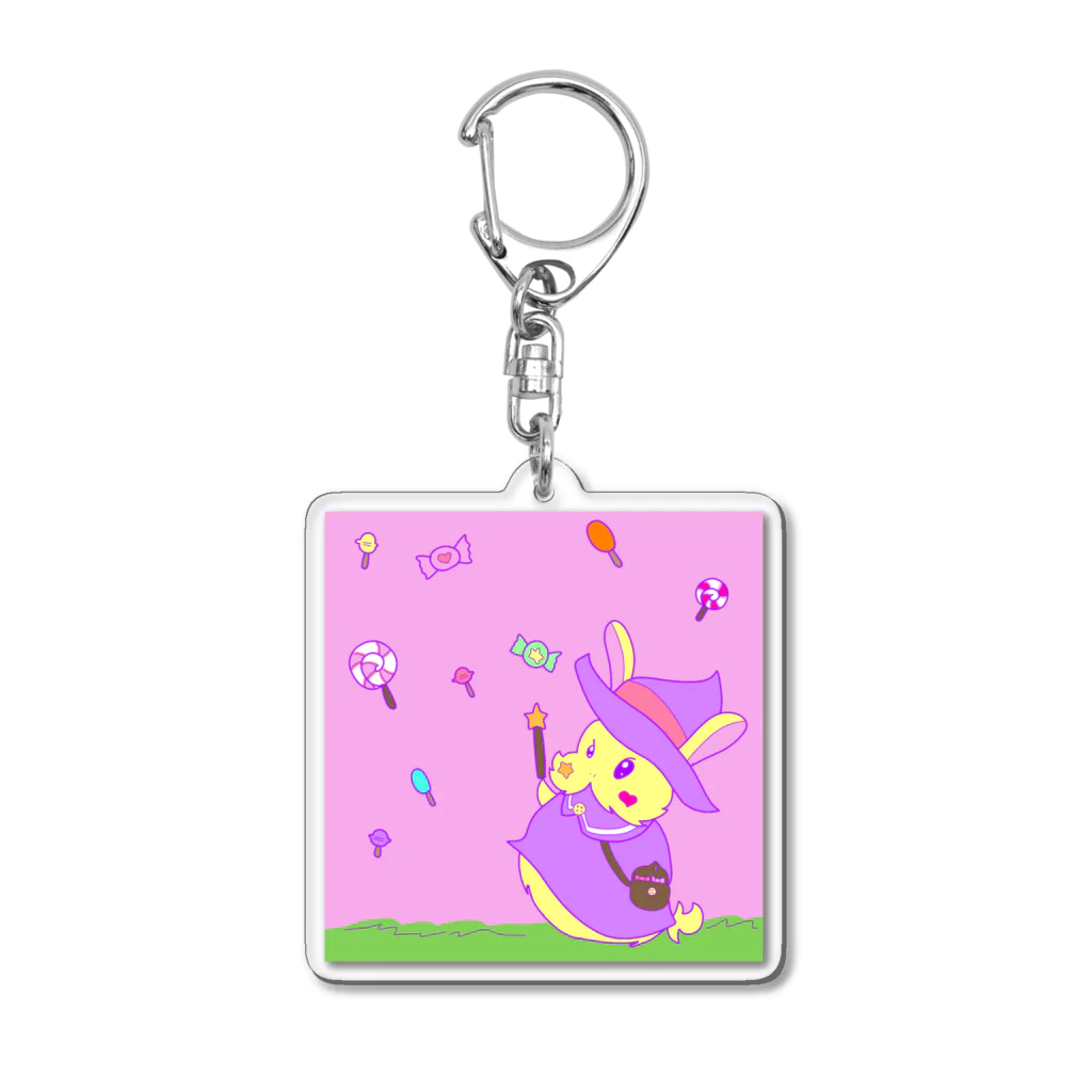 tanutiの魔法使いうさぎの特技！ Acrylic Key Chain