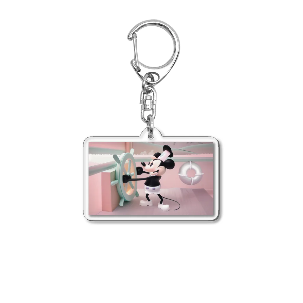 CHIKUSHOの蒸気船ウィリー Acrylic Key Chain