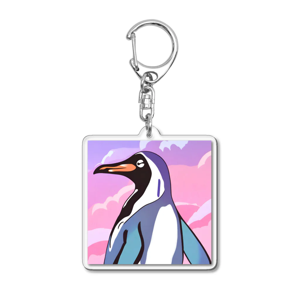 genki121227のお茶目なペンギン Acrylic Key Chain