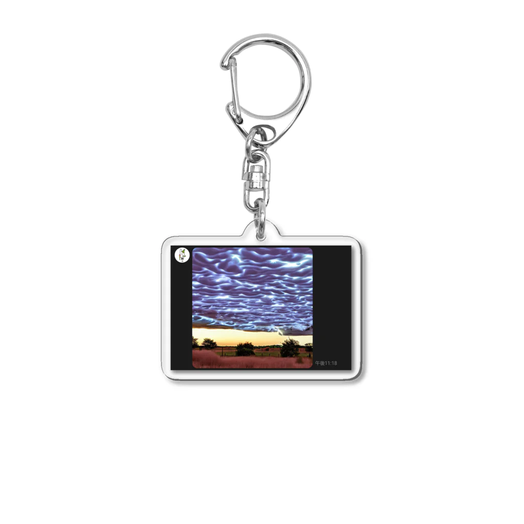 takuSHOP99の夕焼けの雷雲 Acrylic Key Chain